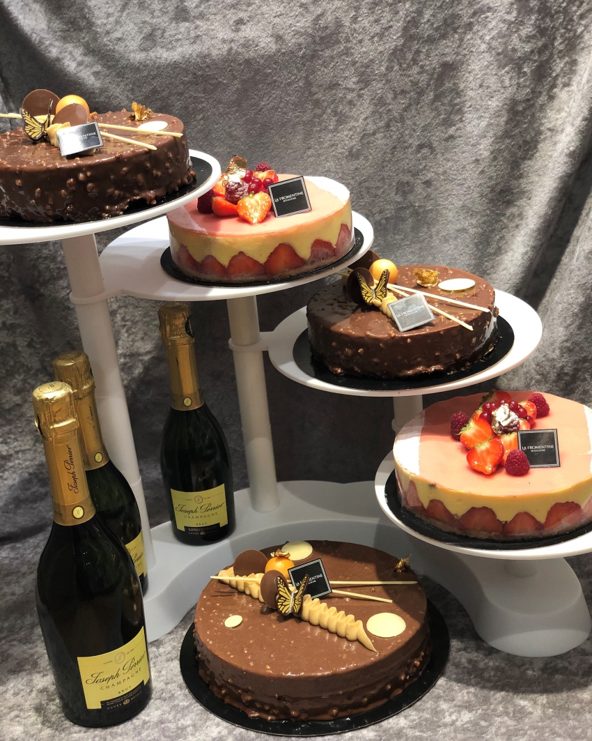 Entremets sur étage