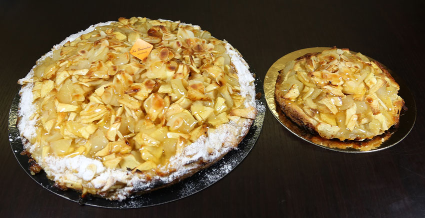 Tartes fines Pommes - Poires - Amandes